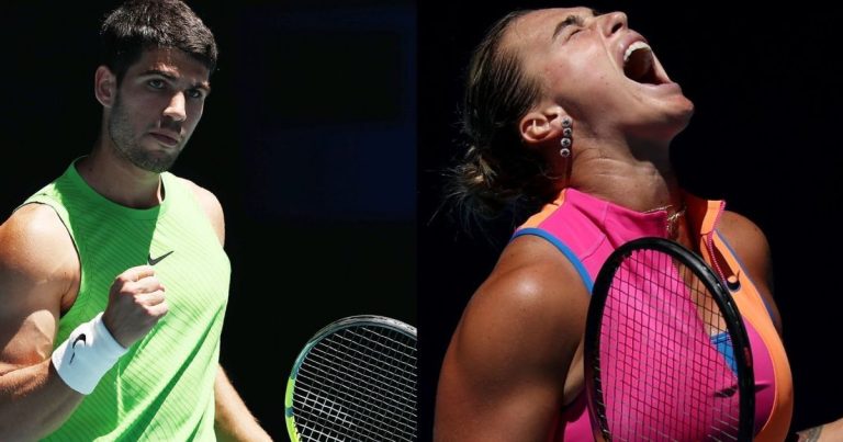 ALCARAZ E SABALENKA: VITÓRIAS NO AUSTRALIAN OPEN