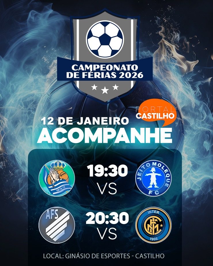 CAMPEONATO DE FÉRIAS 2026: ATRAÇÃO DO FUTSAL EM CASTILHO