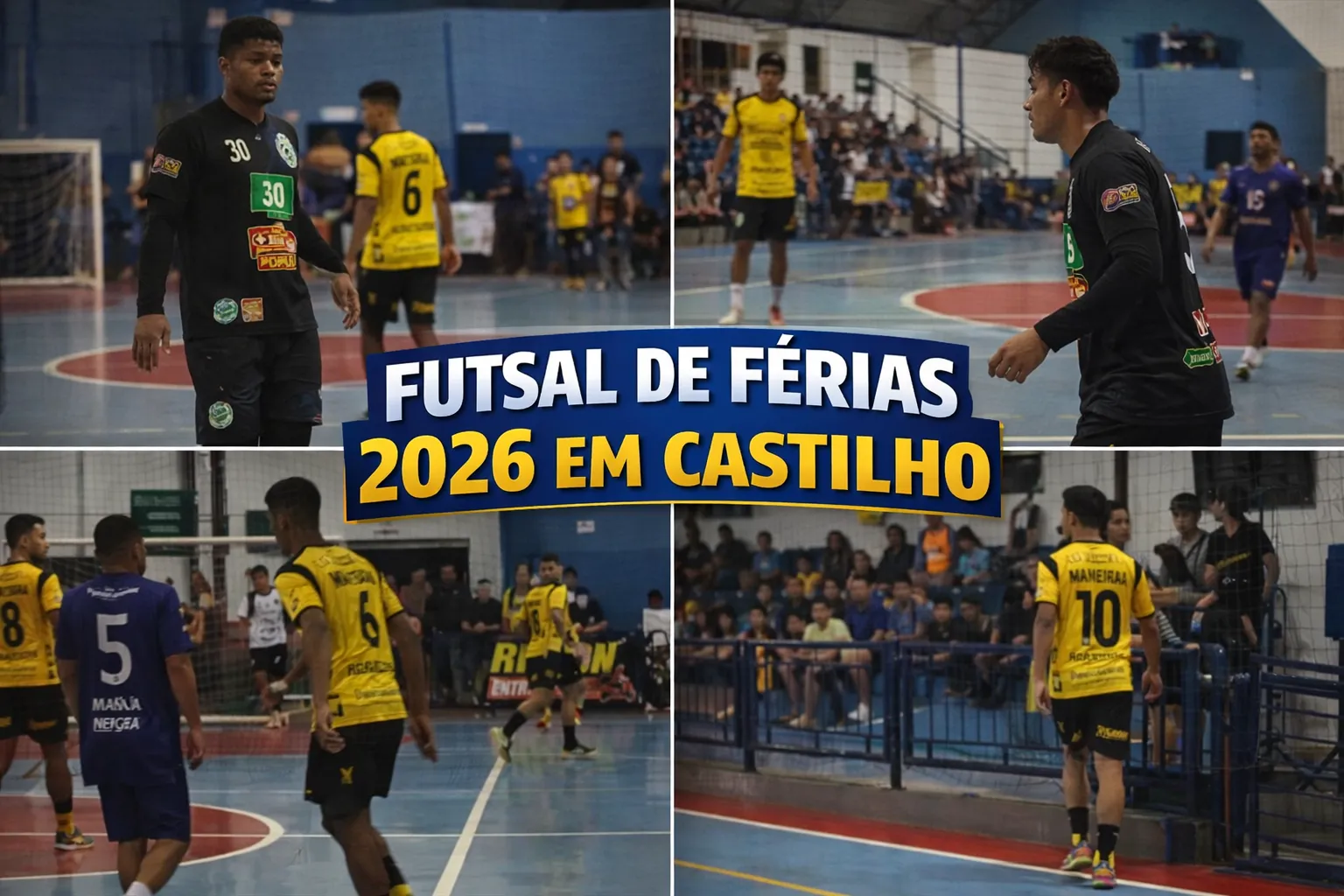 FUTSAL DE FÉRIAS 2026 EM CASTILHO: 15ª RODADA TEM JOGO DECIDIDO NO DETALHE E EMPATE EQUILIBRADO