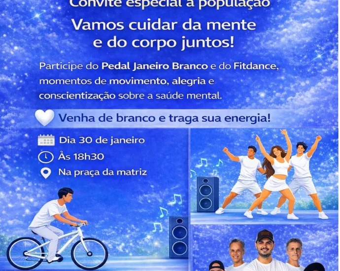 PEDAL JANEIRO BRANCO EM CASTILHO: CONSCIENTIZAÇÃO E SAÚDE MENTAL
