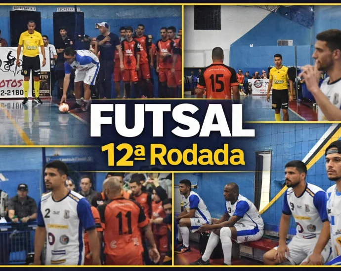 FUTSAL DE FÉRIAS 2026 EM CASTILHO: 12ª RODADA TEM GOLEADA E PRIMEIRO EMPATE