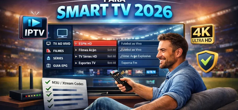 MELHOR APP IPTV PARA SMART TV: GUIA COMPLETO 2026