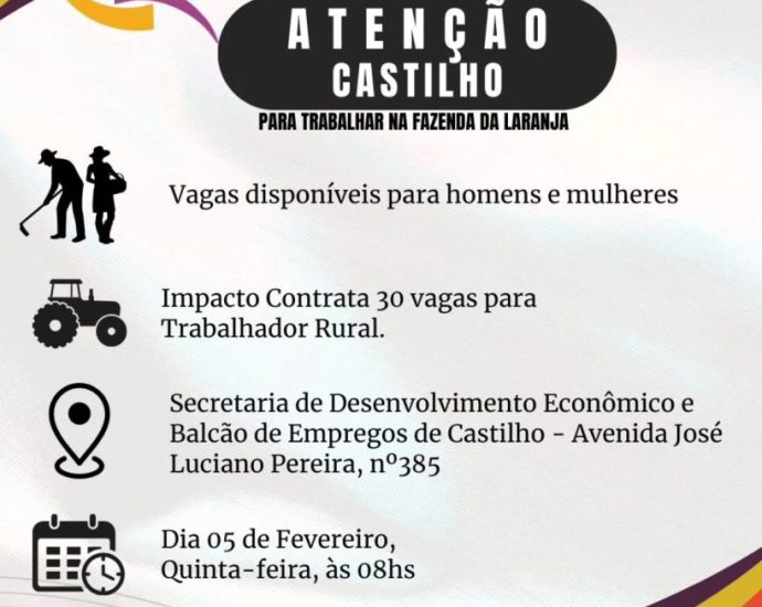 VAGAS RURAIS: OPORTUNIDADES DE EMPREGO NA CUTRALE