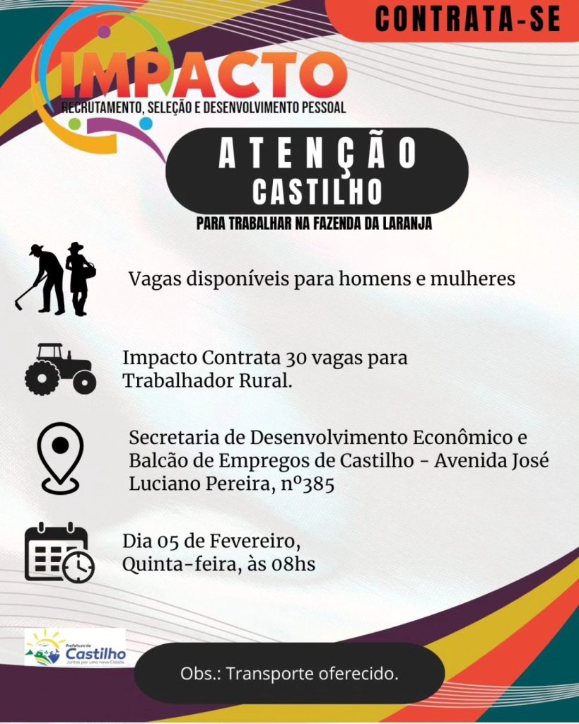 VAGAS RURAIS: OPORTUNIDADES DE EMPREGO NA CUTRALE