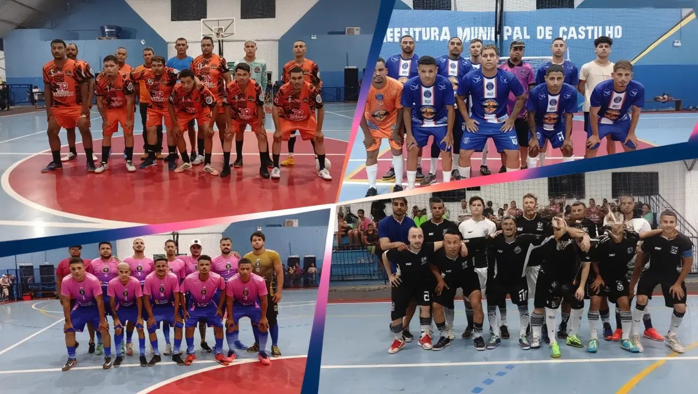 FUTSAL DE FÉRIAS 2026 EM CASTILHO TEM GOLEADA E JOGO DISPUTADO NA 5ª RODADA