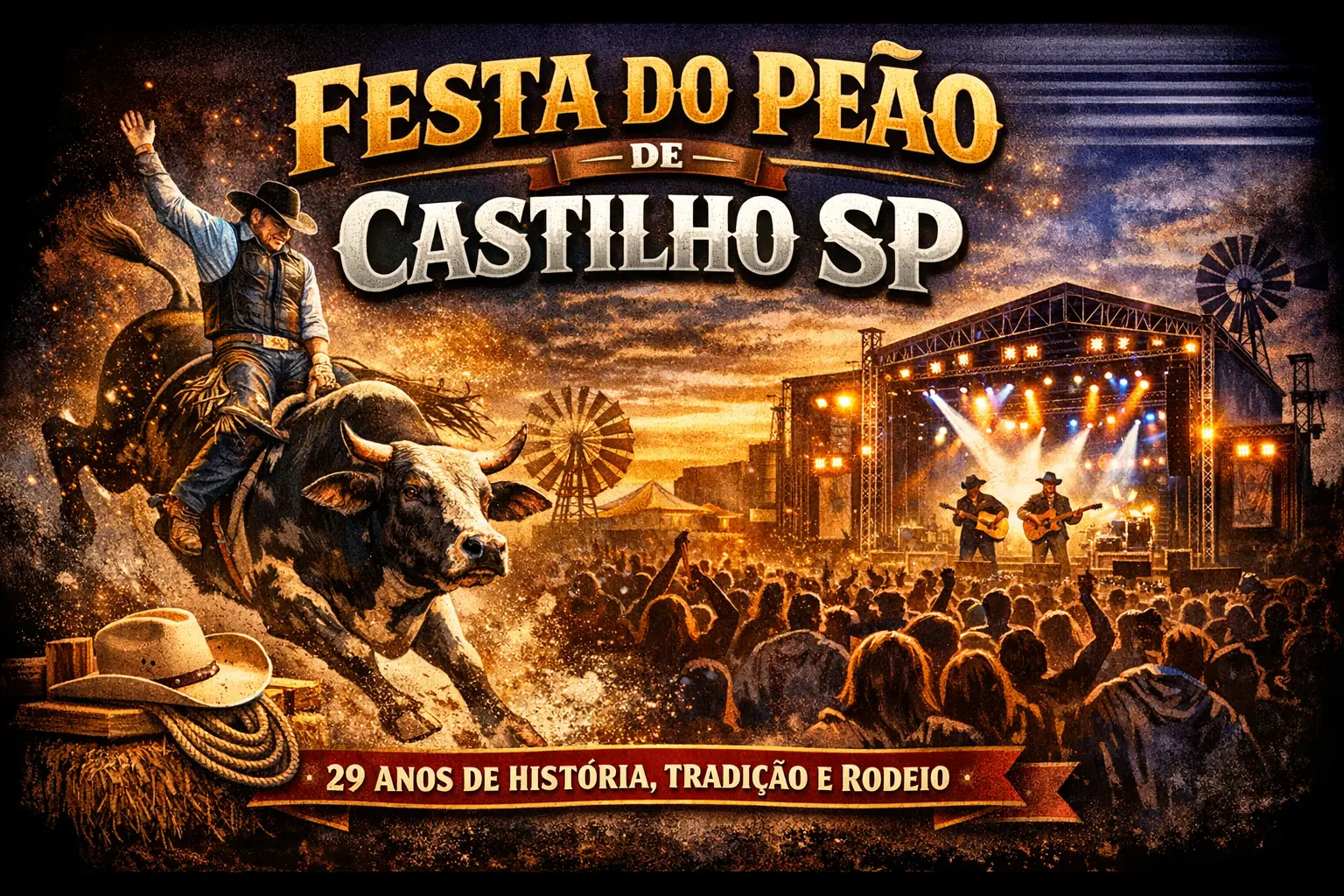 FESTA DO PEÃO DE CASTILHO SP: 29 ANOS DE HISTÓRIA, TRADIÇÃO E RODEIO