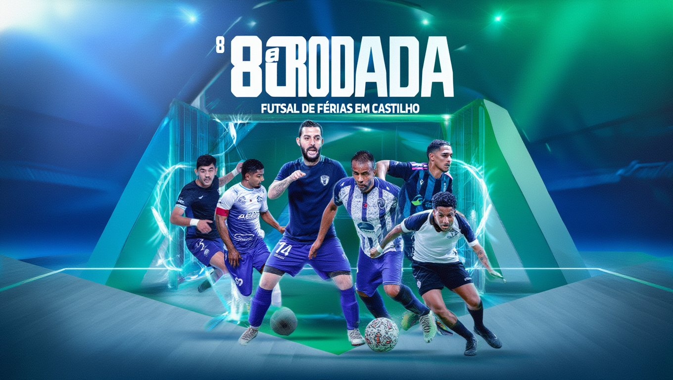 OITAVA RODADA DO FUTSAL DE FÉRIAS 2026 EM CASTILHO TEM GOLEADAS E JOGOS DISPUTADOS