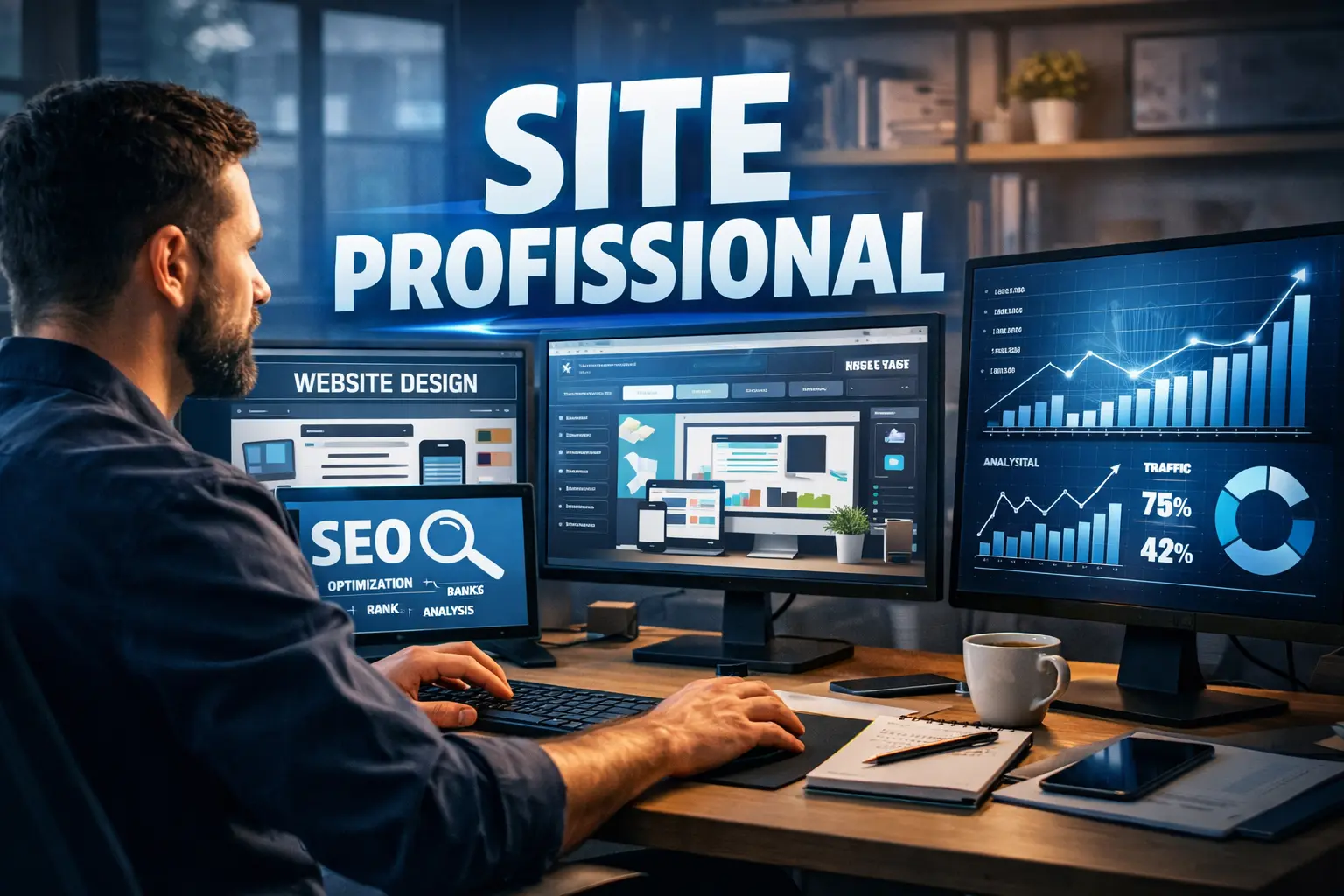 CRIAÇÃO DE SITE PROFISSIONAL: O PASSO QUE DEFINE QUEM VENDE E QUEM SOME NO GOOGLE O Nº1