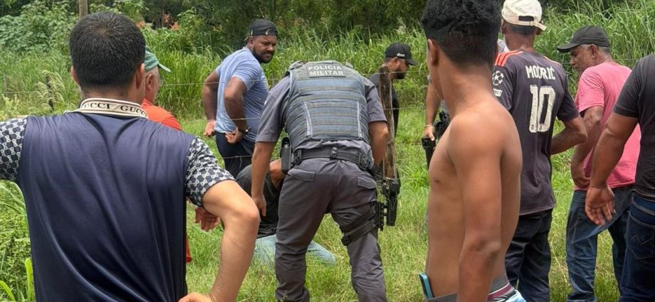 HOMEM CAPTURADO APÓS AGREDIR IDOSA EM CASTILHO (SP)