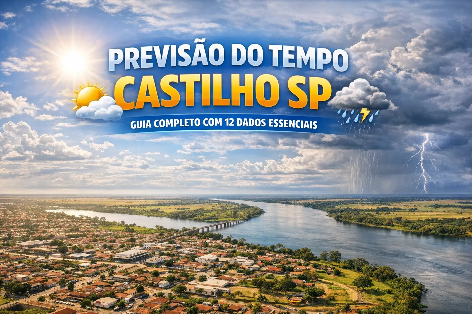 ALERTA METEOROLÓGICO EM CASTILHO: 3 RISCOS NAS PRÓXIMAS HORAS