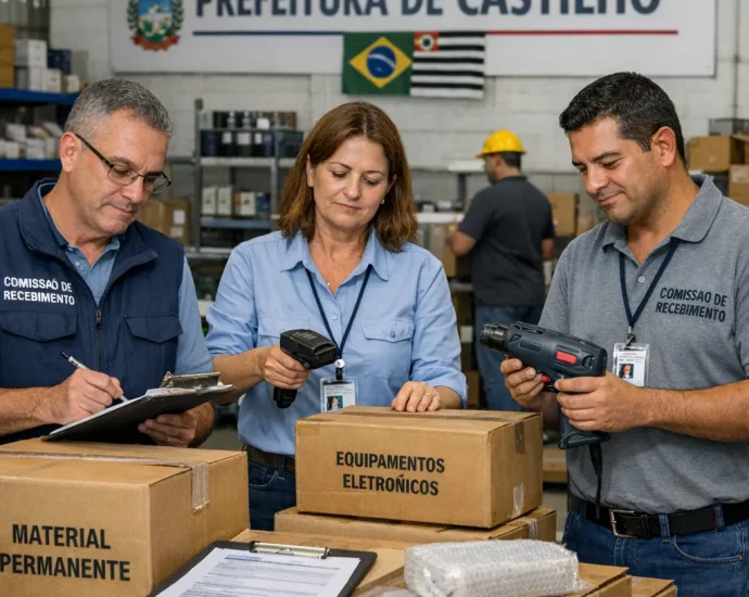 COMISSÃO DE RECEBIMENTO DE MATERIAIS DE CASTILHO