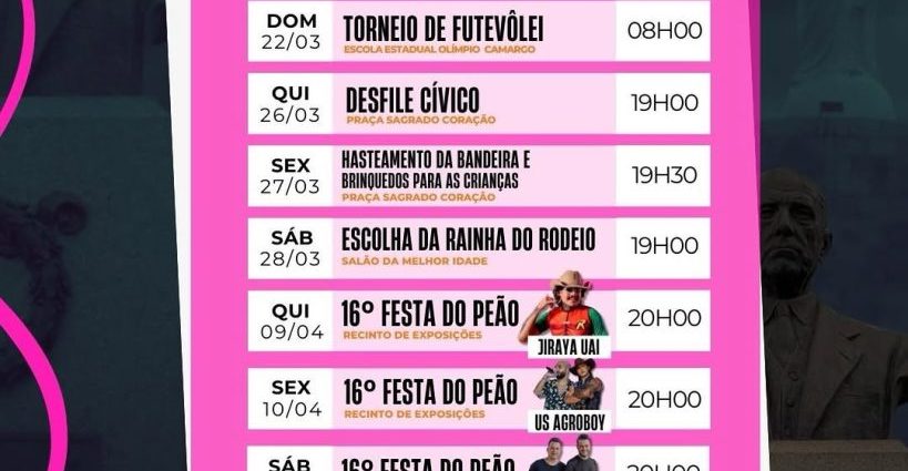 Bento de Abreu Celebra 77 Anos com Grande Festa do Peão e Programação Especial