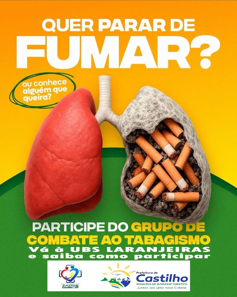 TABAGISMO: UBS LARANJEIRAS LANÇA GRUPO DE APOIO GRATUITO