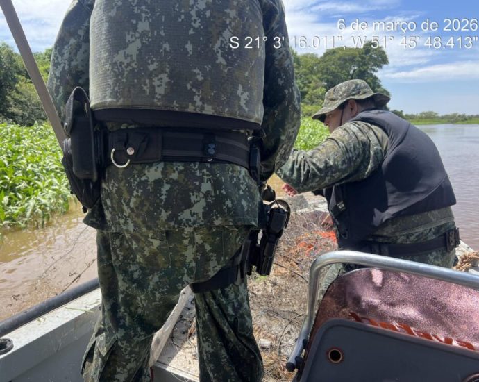 APREENSÃO DE REDE DE PESCA IRREGULAR EM CASTILHO