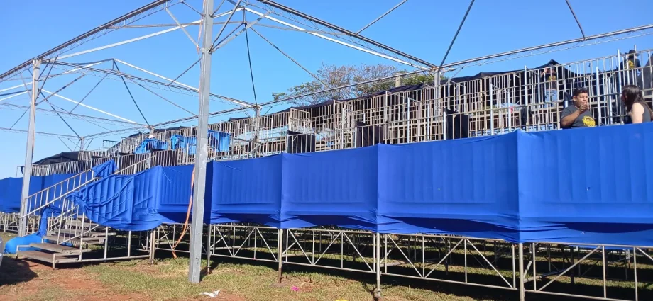 Faltam 2 dias para a Festa do Peão em Castilho 2026 e montagem do recinto já movimenta a cidade