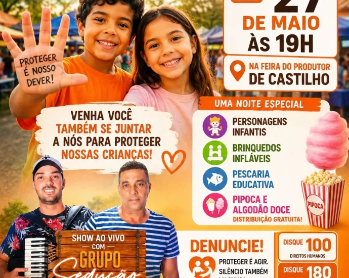 Castilho encerra Maio Laranja com mobilização na Feirinha do Produtor