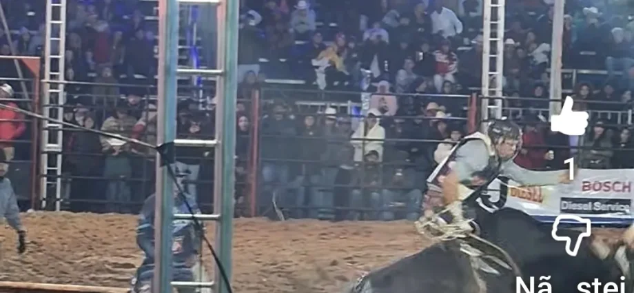 VÍDEO: Rodeio começa com adrenalina mesmo com frio e chuva em Castilho