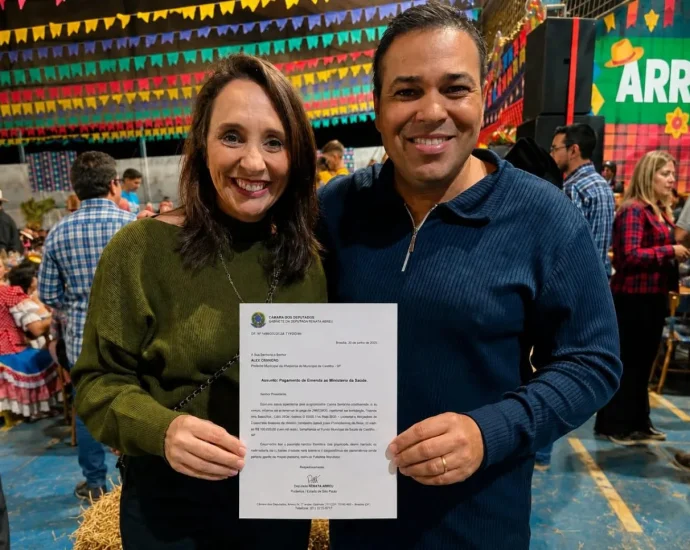 ALBECYR CONQUISTA R$ 100 MIL COM A DEPUTADA RENATA ABREU PARA A SAÚDE DE CASTILHO