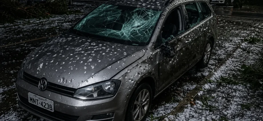 Granizo causa destruição na Grande Florianópolis e assusta moradores