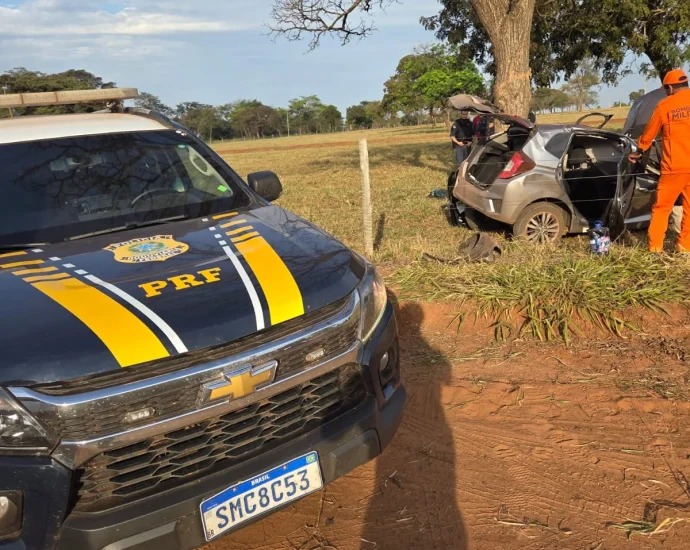 Homem ferido em acidente após fuga da PRF com drogas em Três Lagoas