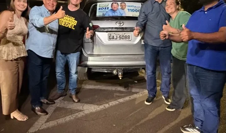 Mobilização em Três Lagoas apoia candidaturas de Jaime Verruck e Santullo da Tereza