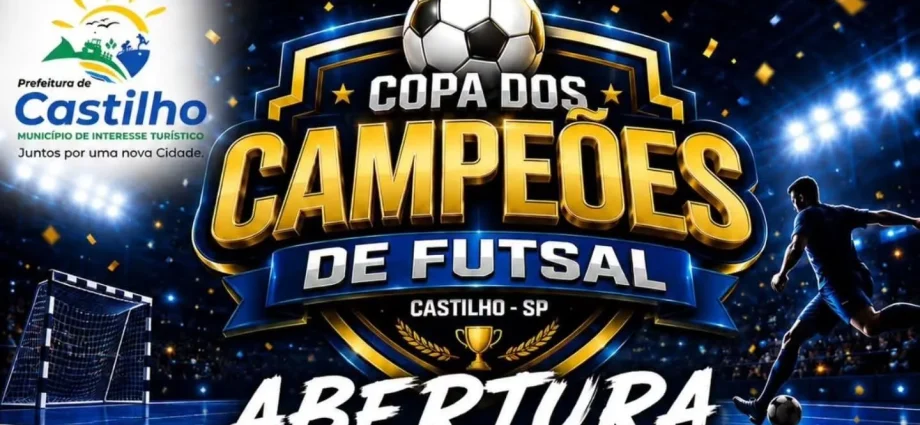 Copa dos Campeões de Futsal 2026 abre segunda-feira com seis equipes
