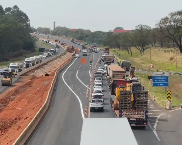 Interdições na Rodovia Washington Luís para obras de drenagem em Rio Preto