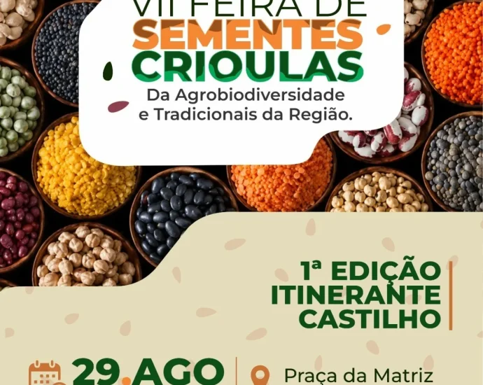 Feira de Sementes Crioulas terá edição itinerante inédita em Castilho neste sábado