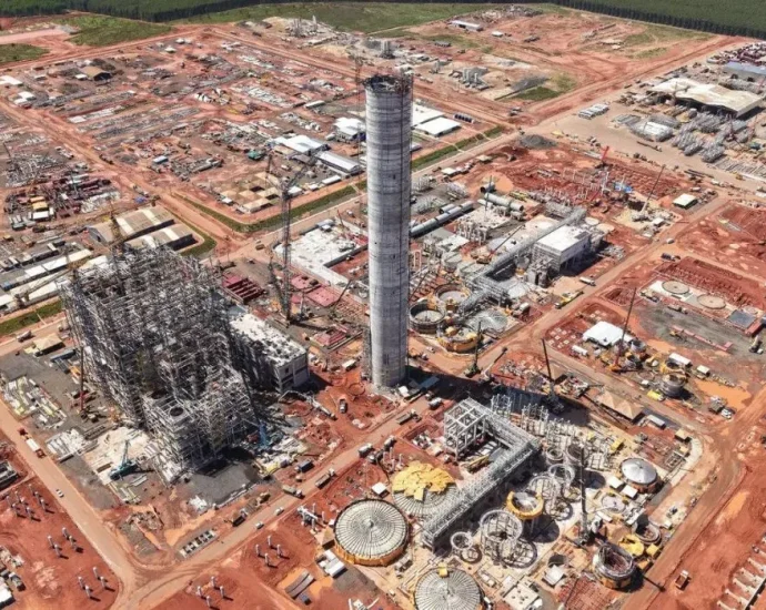 Obras da Arauco em Inocência alcançam 70% de execução