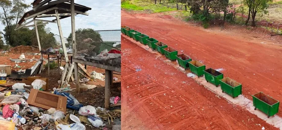 Três Lagoas moderniza sistema de descarte de resíduos com instalação de novos contêineres