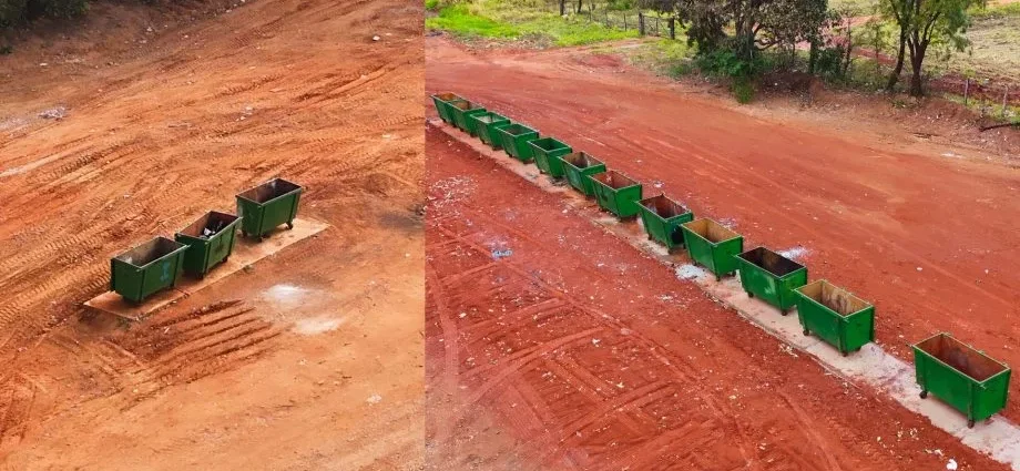 Três Lagoas amplia número de caçambas para descarte de resíduos na BR-158