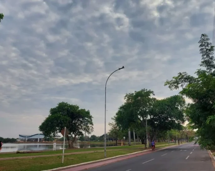 Mudanças climáticas em Três Lagoas devido à frente fria