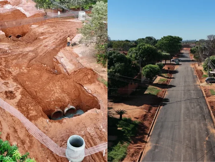 Recuperação da Rua Manuel de Faria e Pavimentação em Três Lagoas
