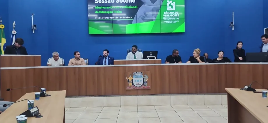 Câmara Municipal homenageia profissionais de Educação Física em Três Lagoas