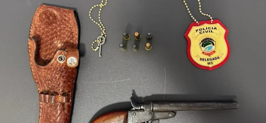 Polícia Civil apreende arma e munições em Bataguassu