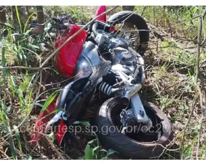 Motociclista falece em acidente na SP-294 em Tupi Paulista