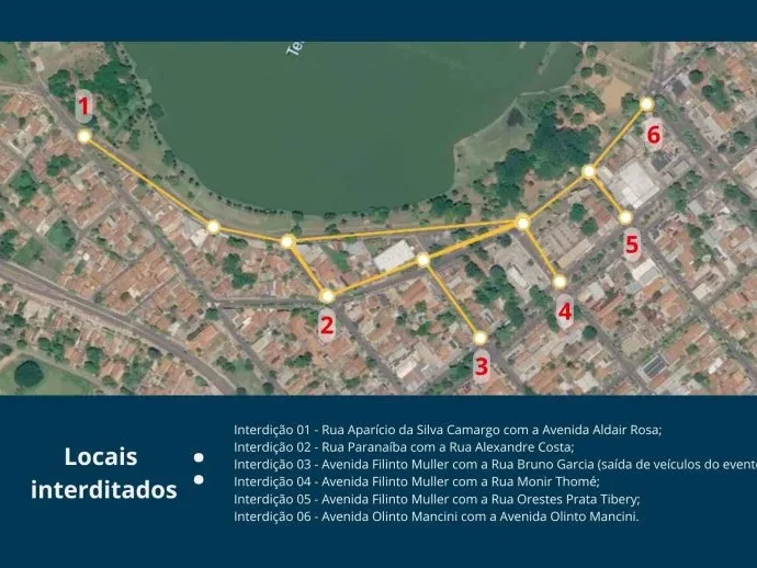 Interdições Temporárias para o Desfile Cívico-Militar em Três Lagoas
