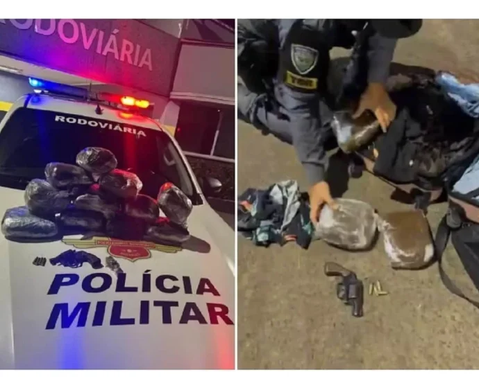 Apreensão de Haxixe, Skunk e Revólver em Bagagem no Interior de SP