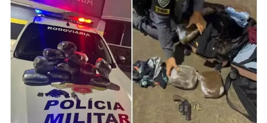 Apreensão de Haxixe, Skunk e Revólver em Bagagem no Interior de SP